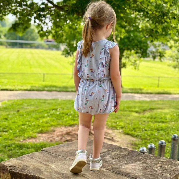 Kyte Bubble Romper in Mermaid (4T) - Picture 3 of 5